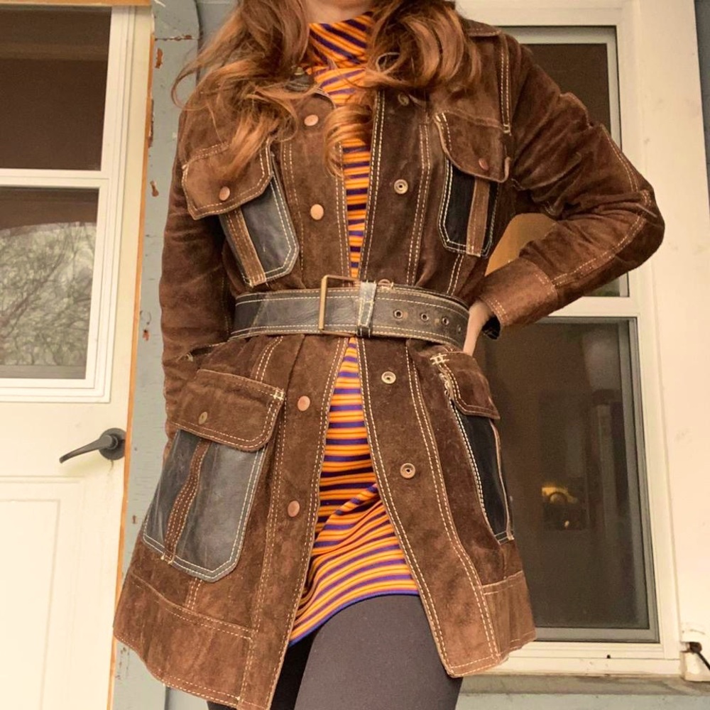 1960s Suede & Vinyl Reversible Jacket